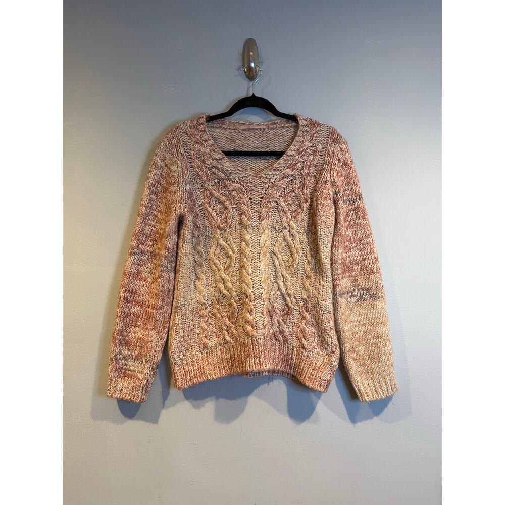 Elsamanda Made in Italy Chunky Cable Knit Sweater Large